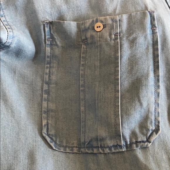 Zara Jean Oversized Shirt ButtonDown Patch Pocket - Picture 7 of 8